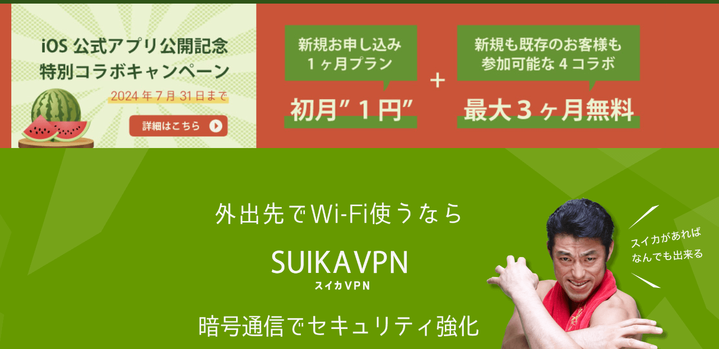 スイカVPN（サイトが使いやすい）